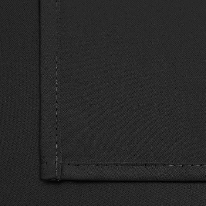 Yakamok Room Darkening Curtains 42x63 inch Length Black-Living Room | 2 panels - Image 5