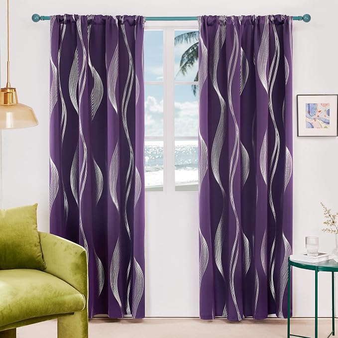 Deconovo Blackout Back Tab Curtains - Image 2