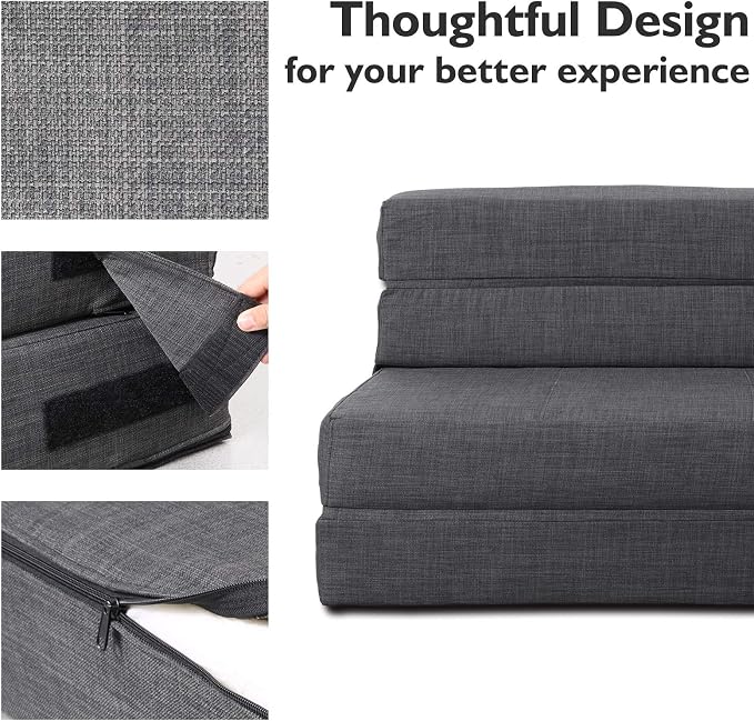 Folding Sleeper Chair Sofa Bed - Image 7