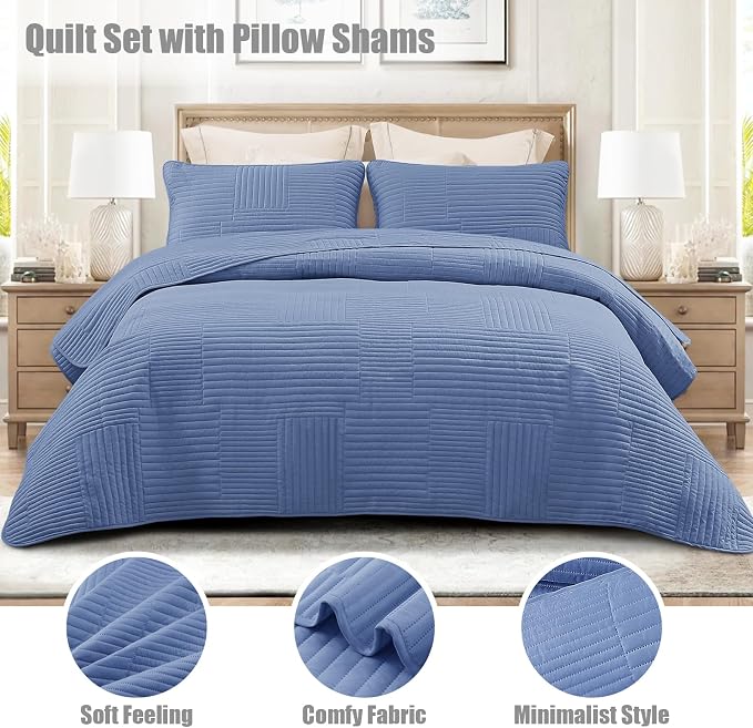 Whale Flotilla Ultra Soft Twin Quilt Bedding Set, Lightweight - Image 3