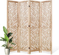 Leaf-Carved Room Divider Privacy Screen by Svimi