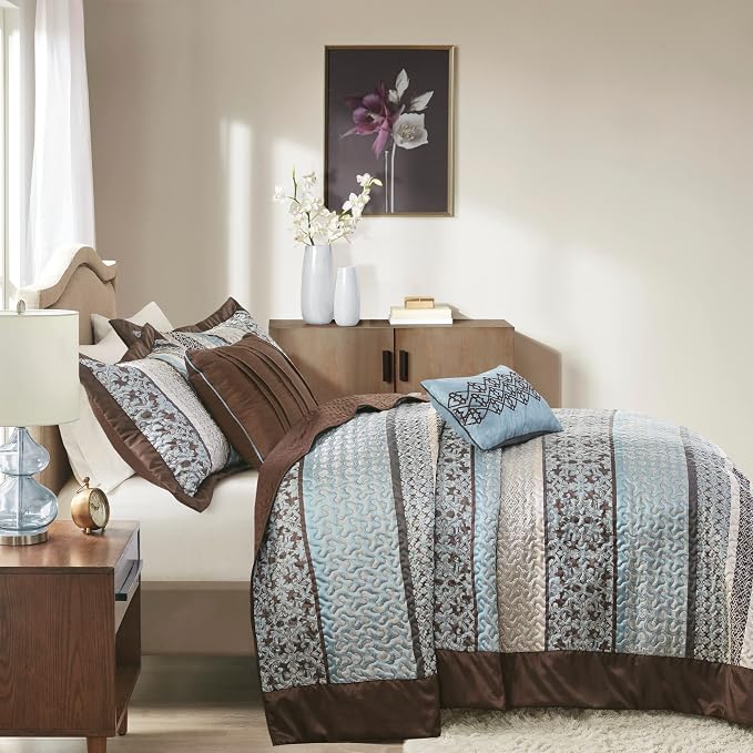 Madison Park King Quilt Bedding Set, Reversible Quilted Bedspread Set, - Image 5