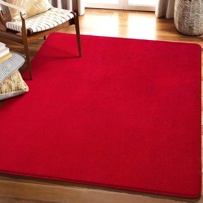 5x5 Square Area Rugs for Bedroom Living Room, Modern Non Slip Minimalist Carpet - Image 8