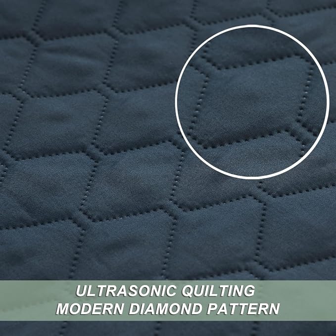 Exclusivo Mezcla Reversible Full Queen Quilt Bedding Set, Soft Microfiber - Image 4
