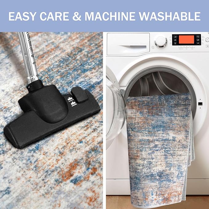 Abstract Area Rugs 8x10 Ft Washable Large Rugs - Image 4