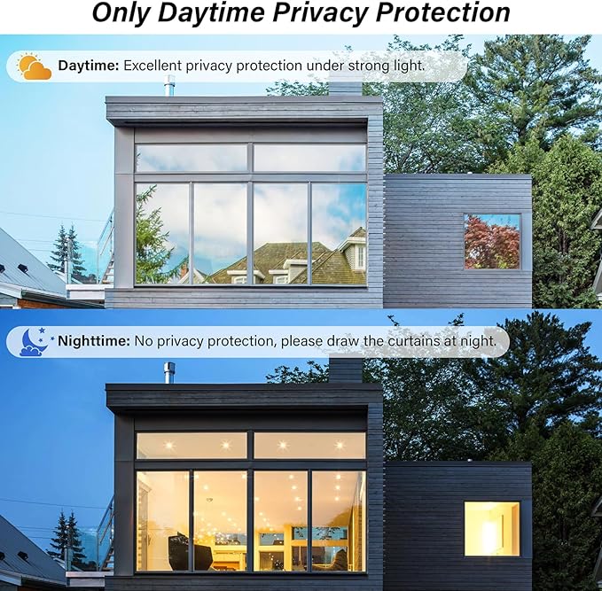 Kromapolis One Way Window Tint Reflective Film, 35.4″ x 314.9″ | Heat Control - Image 5
