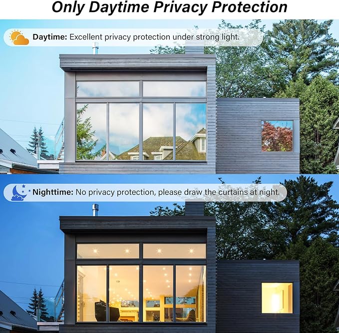 Kromapolis One Way Window Tint Reflective Film, 23.6″ x 157.4″ | Heat Control - Image 5