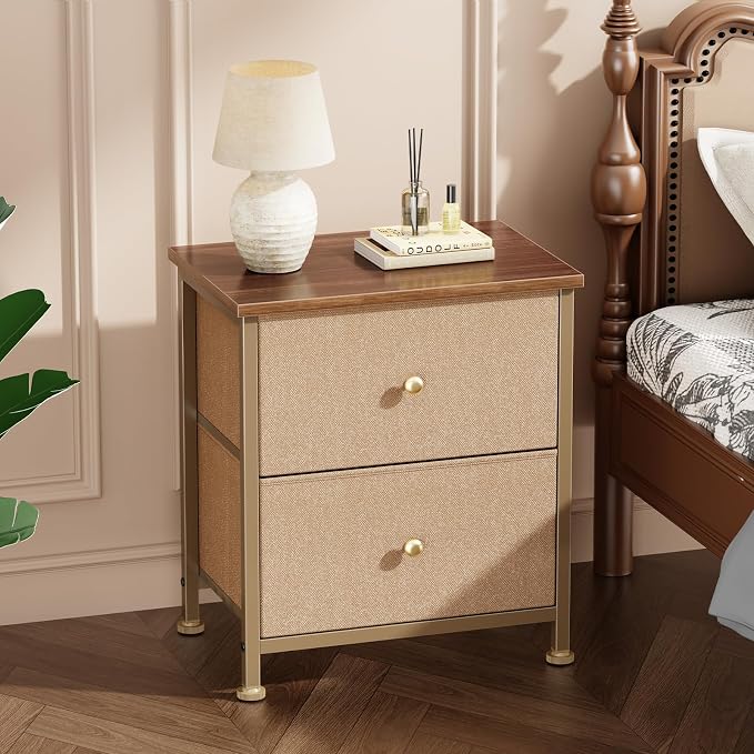 DUMOS Nightstand Set of 2, Bedside Table - Image 7