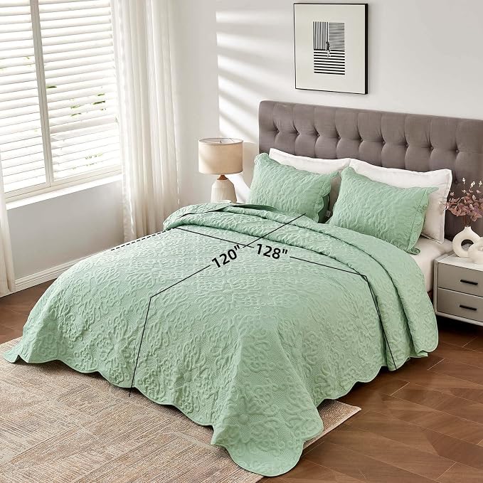 Kingnex Oversized King Bedspreads 128x120 - Image 2