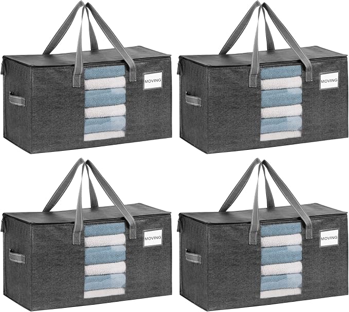 VENO Moving Bags, Wide Open Top, 4 Pack | Moving boxes Alternative, Heavy Duty by Veno