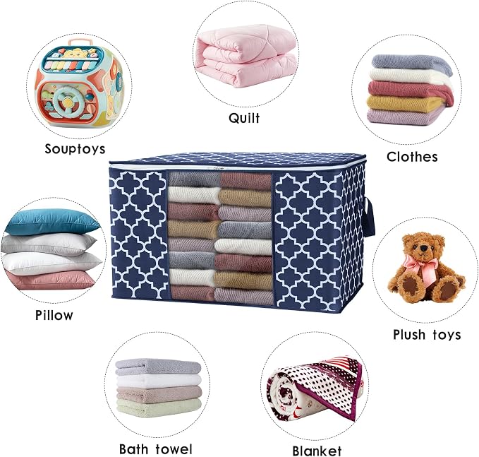 Storage Bags 100L 8 Pack Clothes Organization and Storage Containers | Large - Image 5