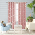 Deconovo Coral Pink Blackout Curtains 2 Panel Set by Unknown