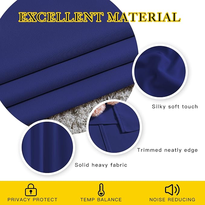 NICETOWN Blackout 102 inch Curtains - Image 4