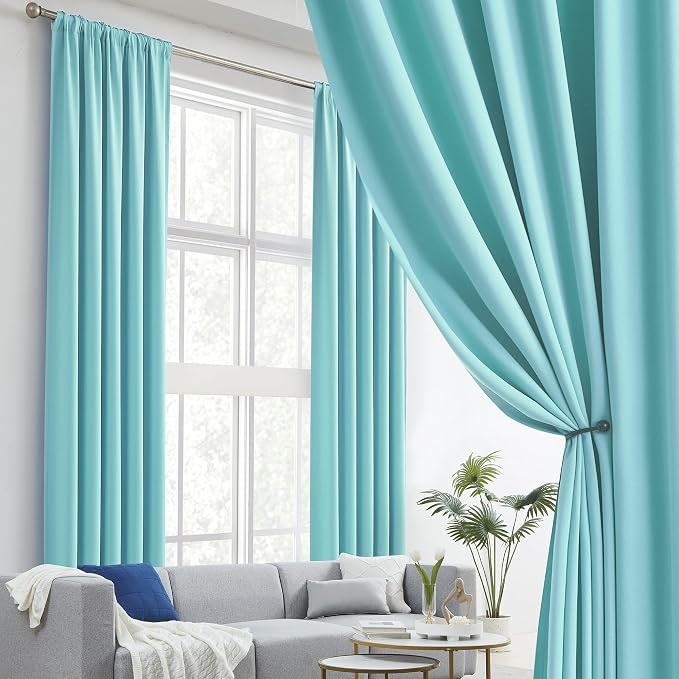 Curtains for Bedroom Rod Pocket and Back Tab Thermal Insulated Window Treatment - Image 2