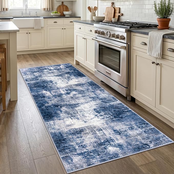 Abstract Runner Rug 3x7 Ft Washable Runners - Image 3