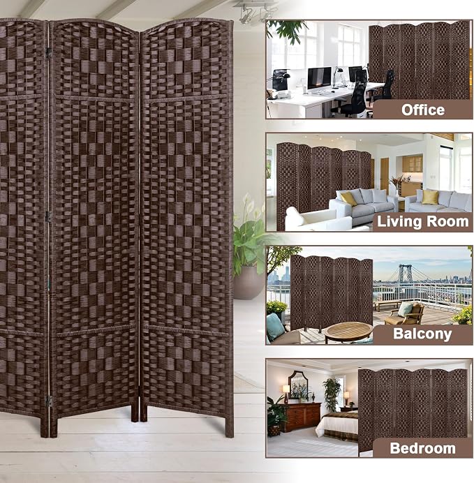 RHF Room Divider Panel, Partition Room Dividers, 6Panel Privacy Screen - Image 7