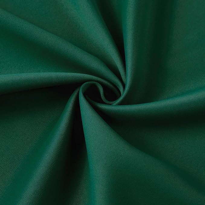 Dark Green Pinch Pleated Blackout Curtains - Image 7