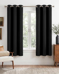 NICETOWN 100% Black Out Curtains 63 Inches Long 2 Panels by NICETOWN