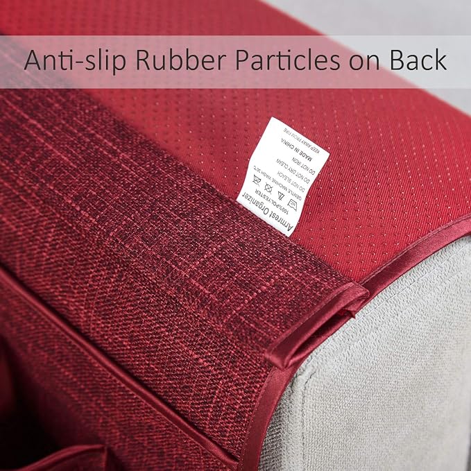 Sofa Armrest Organizer Non-Slip Arm Chair Hanging Caddy Remote Control Holder - Image 3