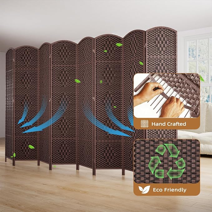 HALLYBEE Room Divider Panel, 4 Panel Partition Room Dividers Screen, Privacy - Image 5