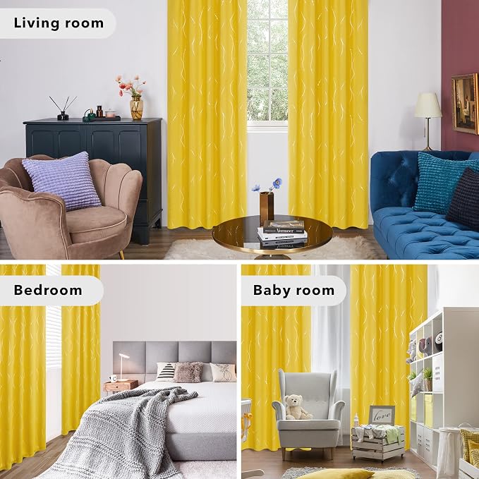 Deconovo Blackout Back Tab Curtains - Image 7