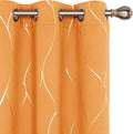 Deconovo Print Blackout Curtains, Wave Pattern Grommet Room Darkening Window by Unknown