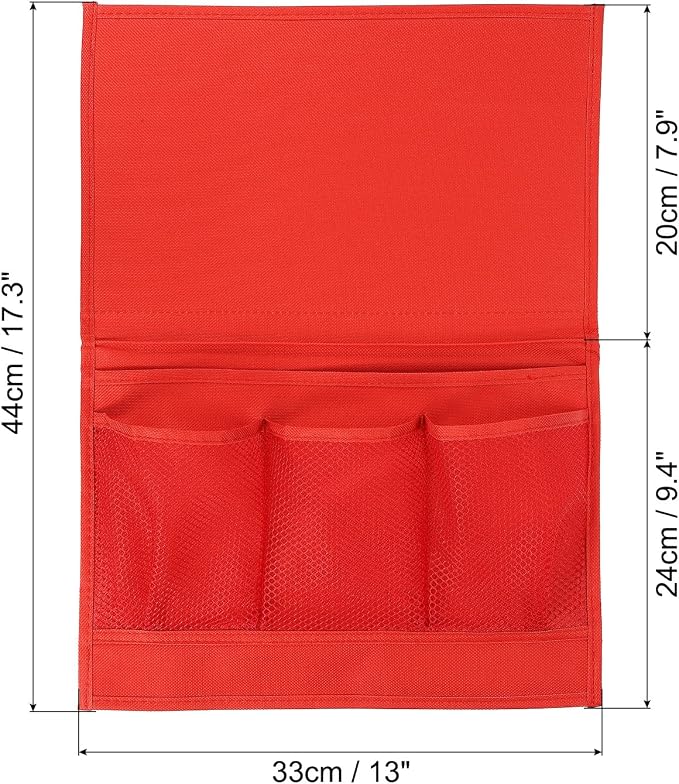 PATIKIL Bedside Caddy, Bed Caddy Bedside Organizer Bed Hanging Caddy 4 Pockets - Image 2