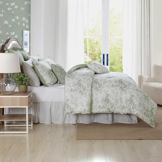 Laura Ashley – Queen Comforter Set, Reversible Floral Bedding - Image 3