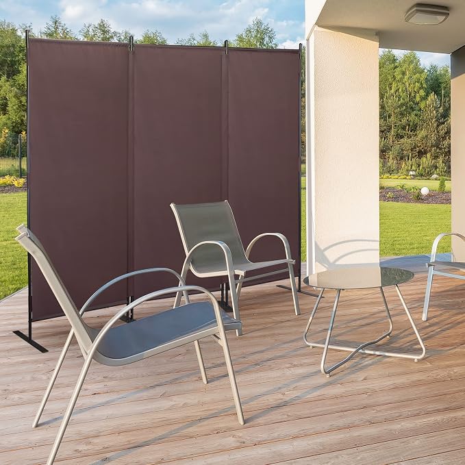 Room Divider Panel 6Ft Privacy Screen Wall Divider, Portable Room Partition by JAXPETY