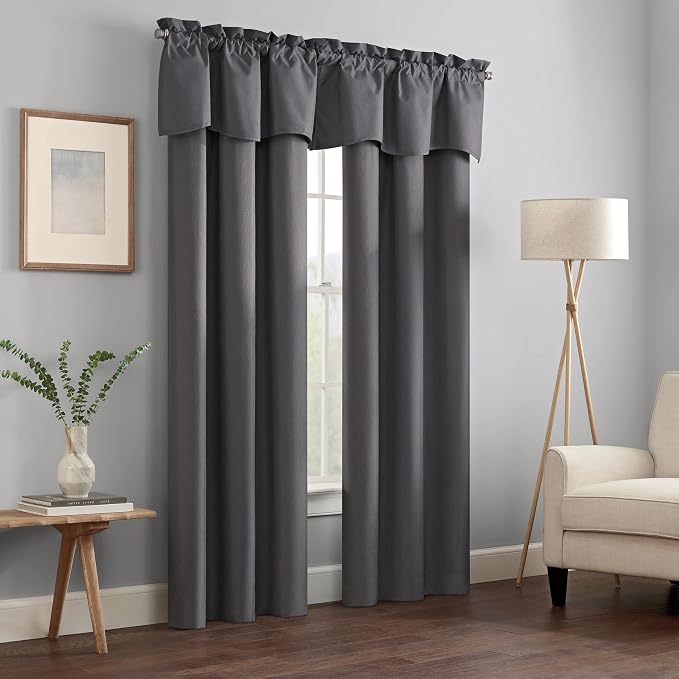 ECLIPSE Kendall Modern Blackout Thermal Rod Pocket Window Curtain - Image 14