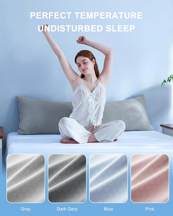 YZ HOME Cooling Body Pillow for Adults, Cold Touch Fabric | Body Pillow for - Image 8