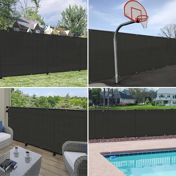 Windscreen4less 6'x50' Privacy Fence Screen Heavy Duty Windscreen Fencing Mesh - Image 7