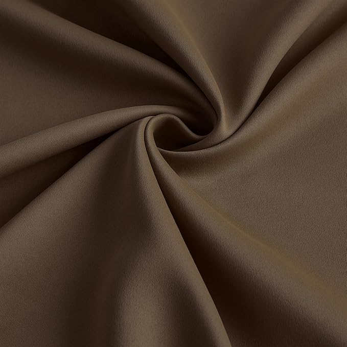 Brown Blackout Curtains 138 Inches Long, Extra Long Pinch Pleats Living Room - Image 7