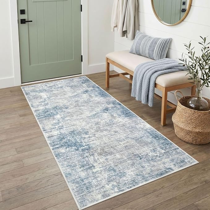 Abstract Runner Rug 3x6 Ft Washable Runners by iOhouze
