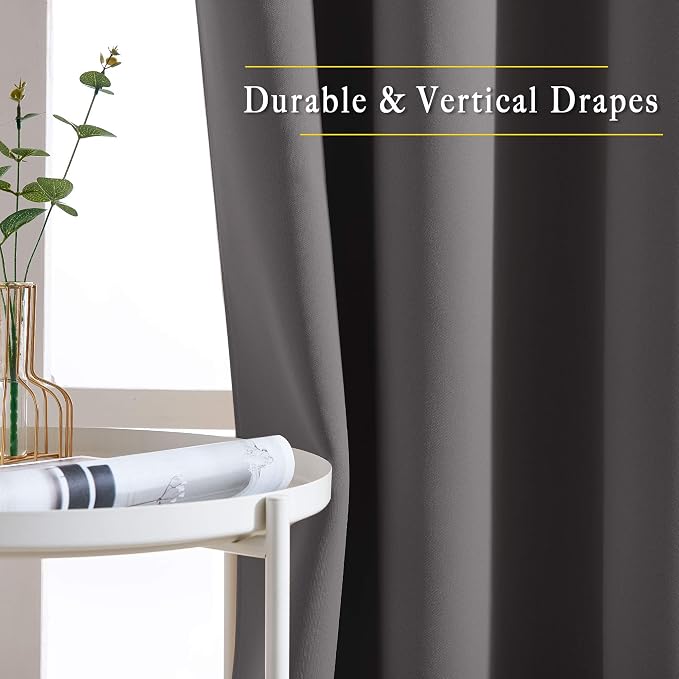 NICETOWN Bedroom Blackout 102 inch Curtains - Image 5