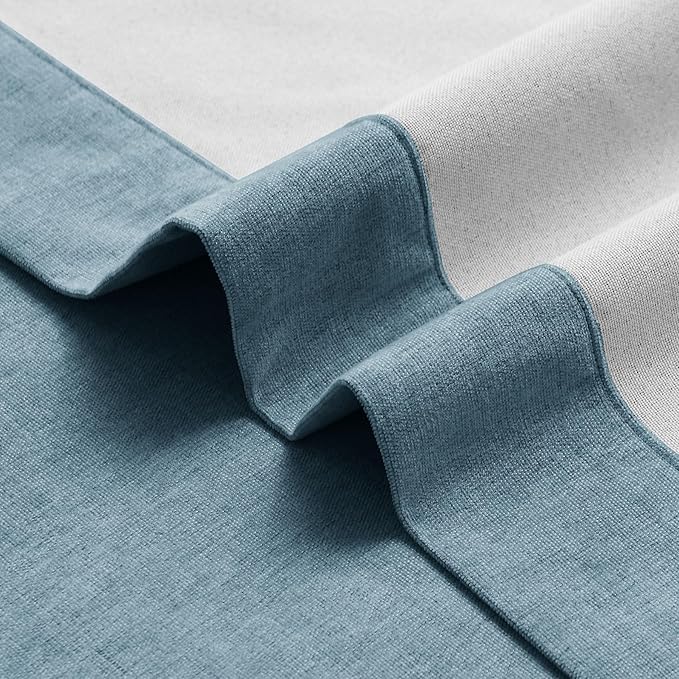 Macochico Thermal Blackout Chenille Curtains 100% Blackout Window Draperies for Living Room Bedroom Auditorium Banquet Hotel Teal Blue Curtains with Tieback Classic Home Decor 72" Wx102 L 1 Panel