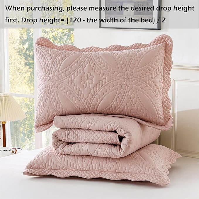 Cmfshape Oversize King Size Bedspread 120"x120", 3 Piece California King Quilt - Image 5