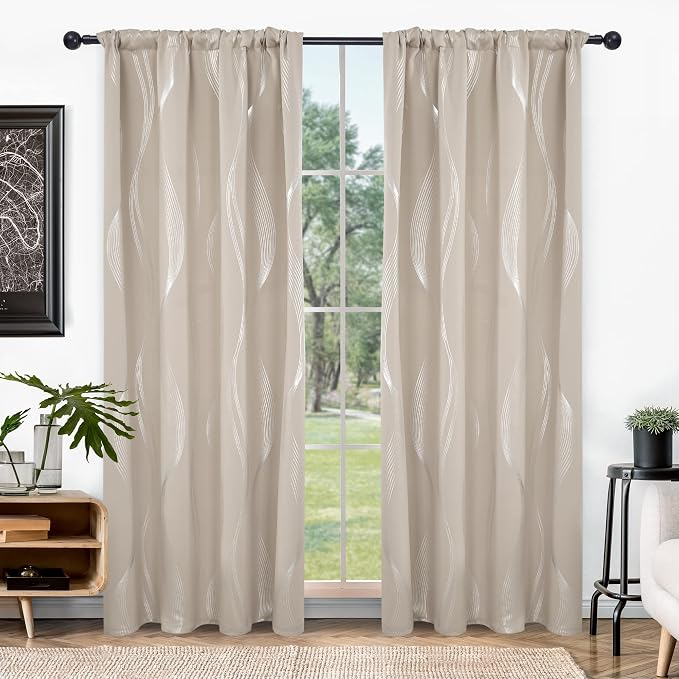 Deconovo Blackout Back Tab Curtains - Image 2