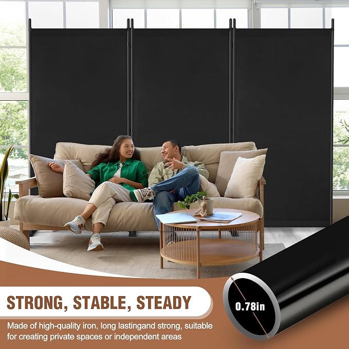Room Divider 6FT Folding Privacy Screen - Image 4