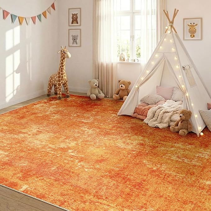 RELEANY Washable 8'x10' Abstract Area Rug - Image 2