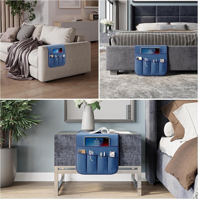 Armrest Organizer Non Slip Remote Control Holder Arm Chair Couch Caddy - Image 5