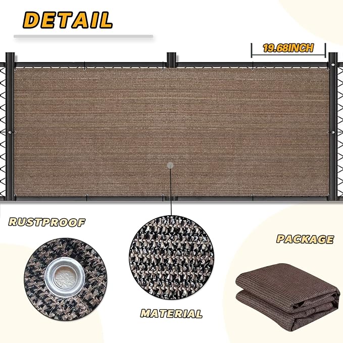 LOVE STORY 3' x 9' Balcony Privacy Screen Cover - Image 6