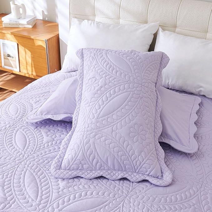 Cmfshape Oversize King Bedspread 120"x120", 3 Piece California King Quilt - Image 6