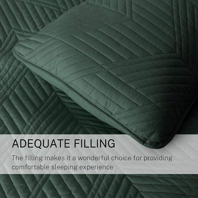 Exclusivo Mezcla Ultrasonic Twin Quilt Bedding Set, Soft Microfiber, Modern - Image 6