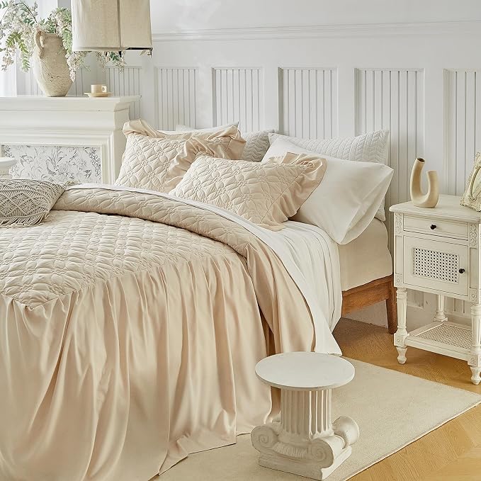 Ruffle Skirt Bedspread Set Flower Style - Image 6