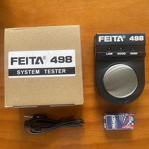 FEITA 498 Anti Static ESD Wrist Strap Tester, Anti-Static Wristband Grounding Measurement Monitor for Electronics Repair Work + Ground Wire + ESD Wristband