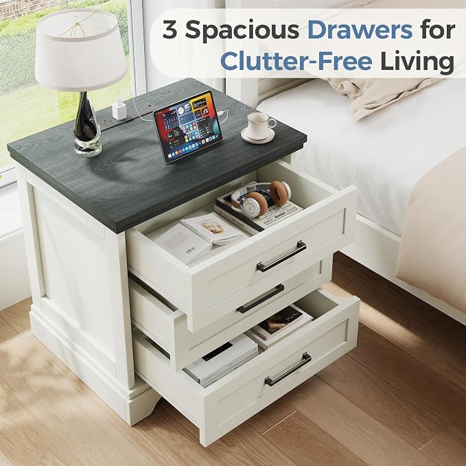 DUMOS Farmhouse Nightstand - Image 4
