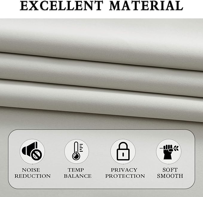 Light Gray Blackout Curtains - Image 5