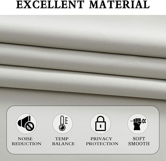 Light Gray Blackout Curtains - Image 5