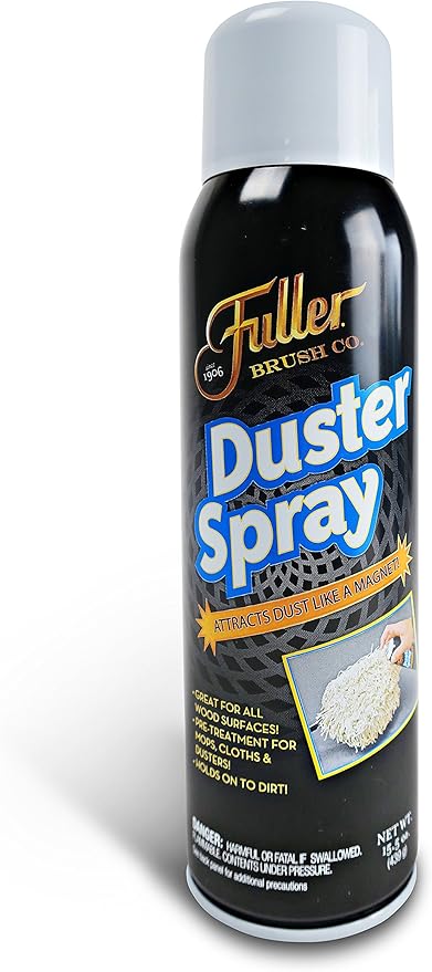 Fuller Brush Duster Spray – 15.5 oz Multi Surface Dust Removing Sprayer - Safe Household Cleaning For Floors, Furniture, Blinds & Car Interiors (Pack of 1)